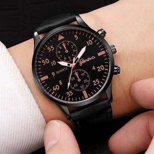 Aliexpress New Men's Versatile Fashion Watch Foreign Trade Hot Selling Business Two-Eye Watch Factory Direct Sales Watch
