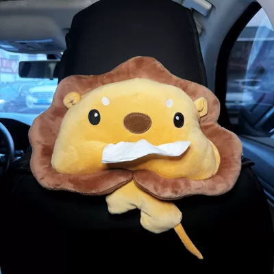 Car tissue box/set, Tissue Box Car Armrest Box - as-shown-in-the-figure-little-lion-elastic-style