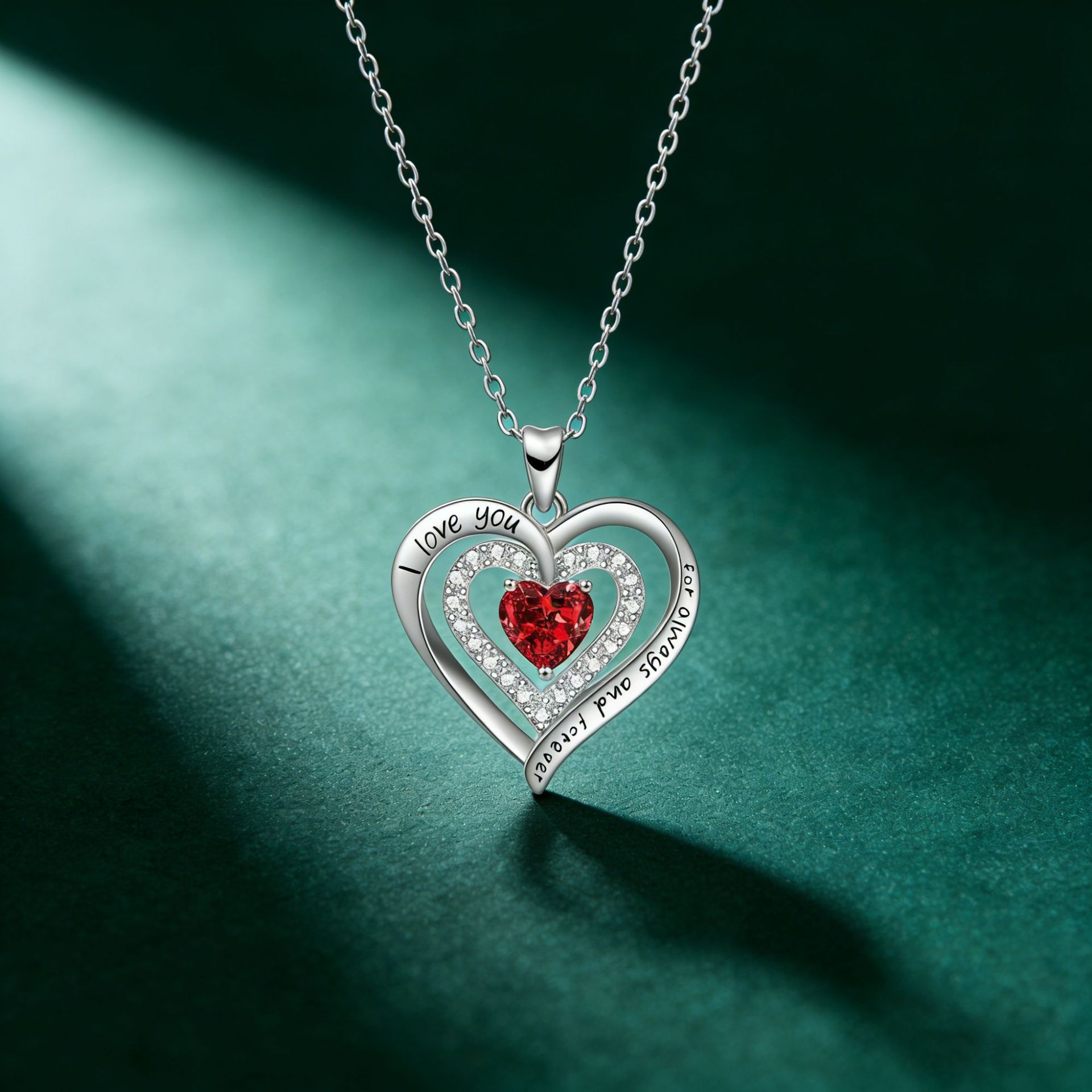 Europa y los Estados Unidos transfronterizos 925 plata esterlina colorida con collar de zircon colgante de colgante de clavícula para mujeres joyerías Amazon