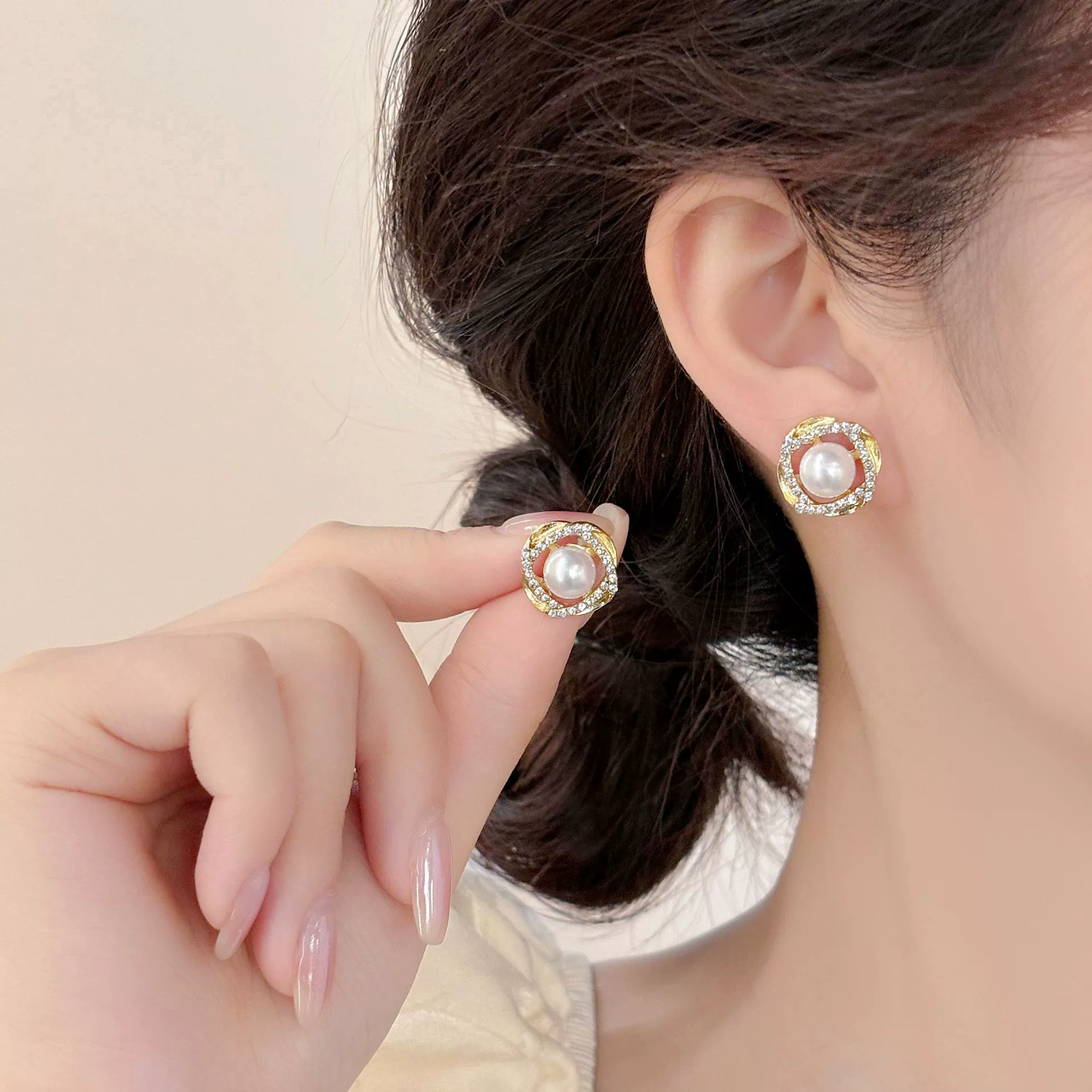 Серебряная игла из жемчуга, модный дизайн милые серьги