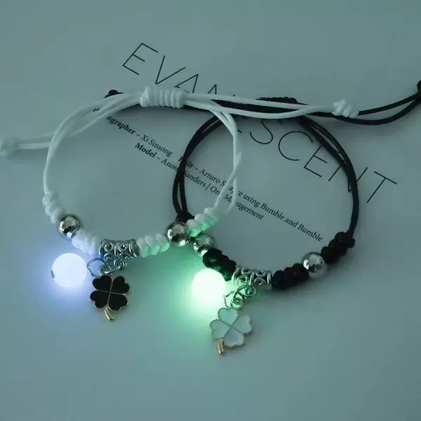 Luminous bracelet men and women students girlfriends friendship two Korean couple a pair of woven rope luminous hand rope wholesale