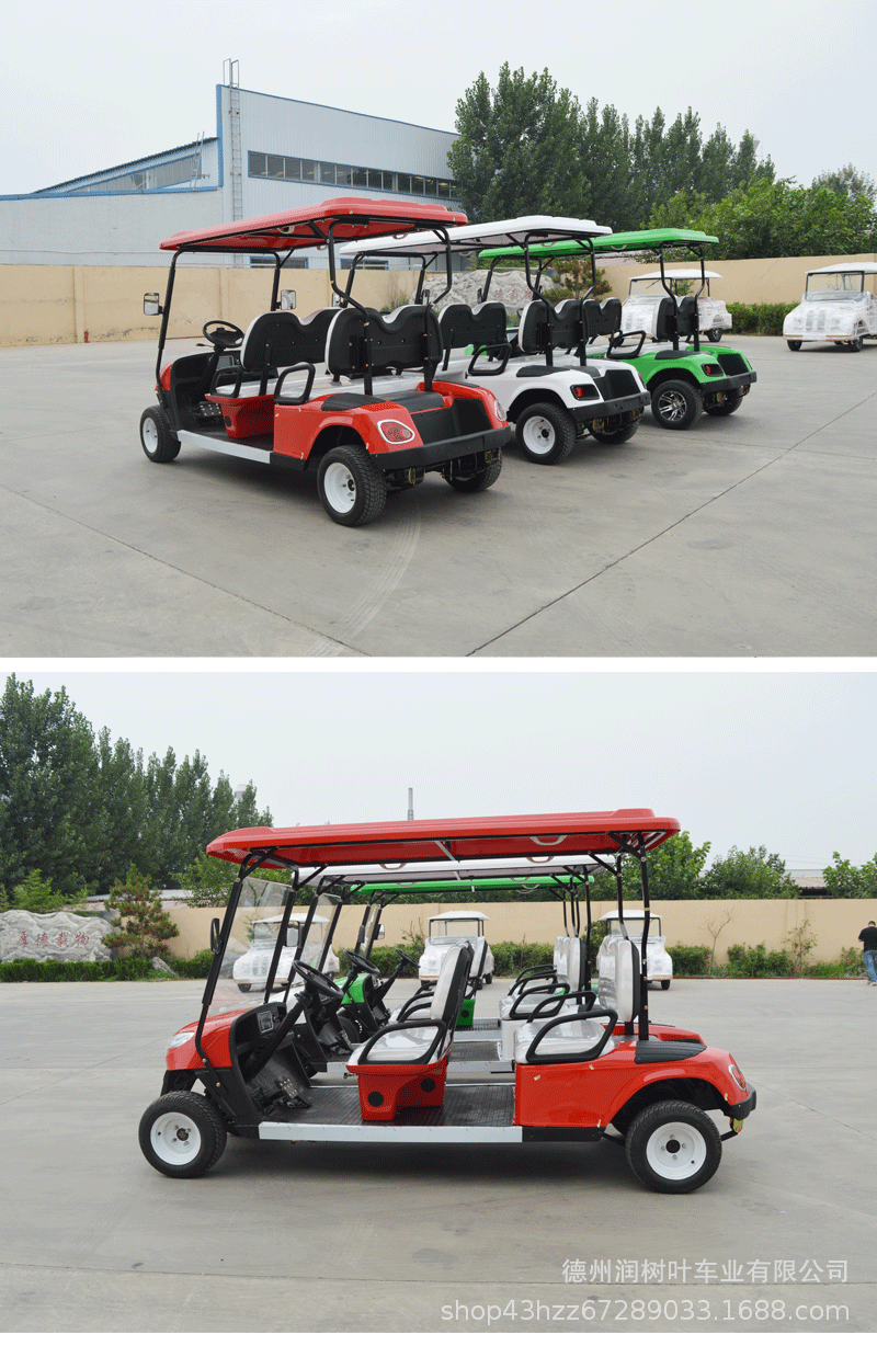 Golf Cart Electric Foreign Trade Quality Scenic Area Park Court Ferry Resort Village Park Golf Cart