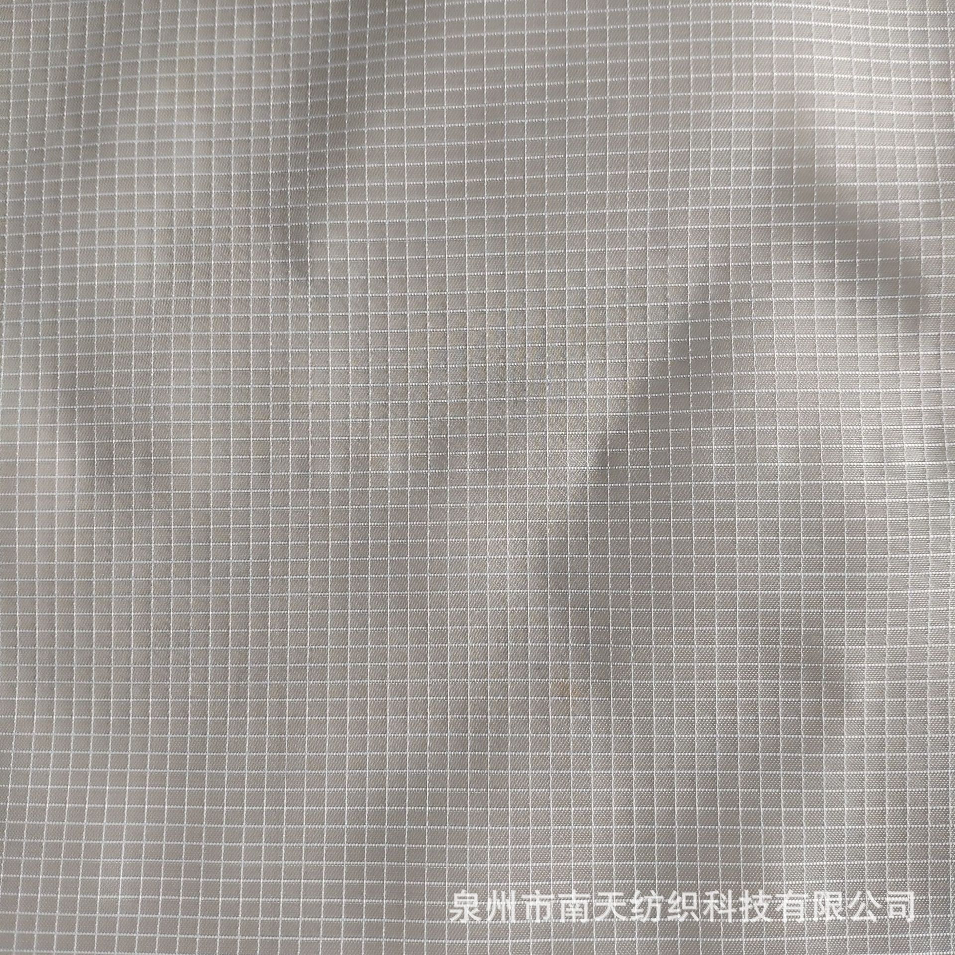 新款粗白线小长方格菱形渔丝网布运动鞋材箱包帽网面料729-F17