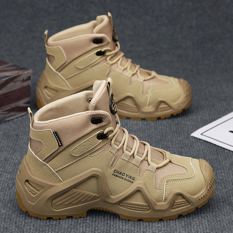 2024 otoño nuevo hombre herramienta al aire libre botas de montaña de fondo grueso botas de alto alcance Martin botas de moda al aire libre botas de hombre