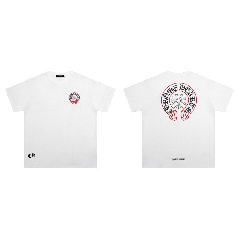 クローバーTシャツのクロスボーダーハイバージョン、ゆったりとしたトレンディなクローバークロスプリント、男女カップル同じスタイルの半袖|undefined