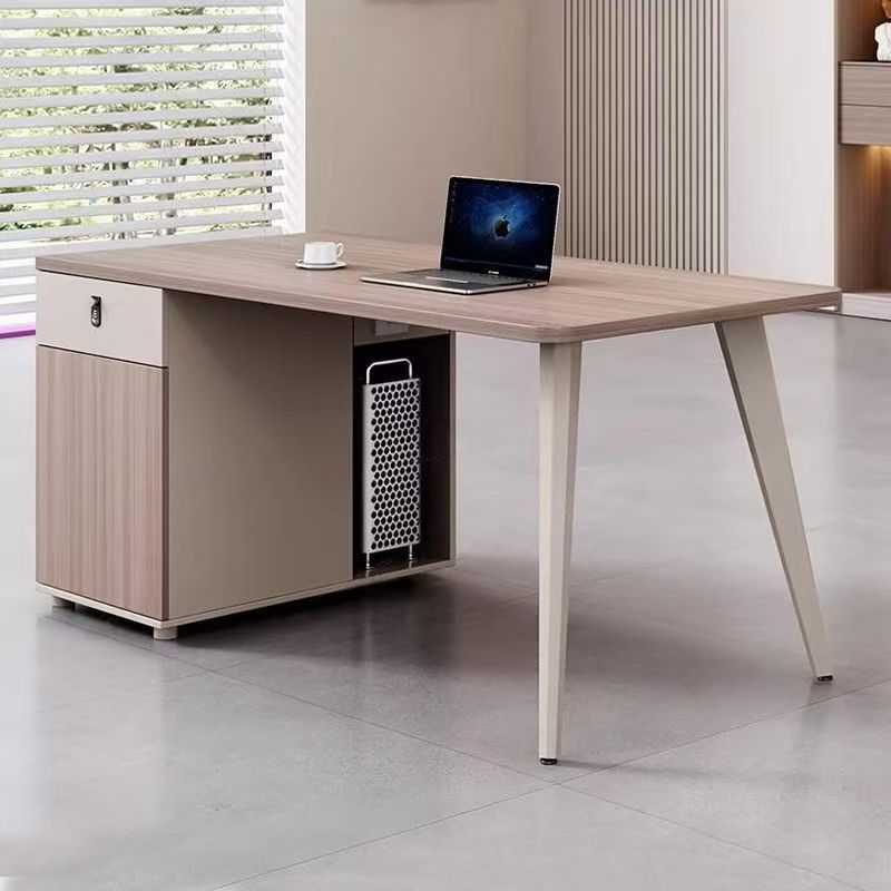 Mesa de oficina de venta directa de fábrica de doble posición de personal de escritorio de pantalla de escritorio de finanzas de escritorio de oficina moderna y simple