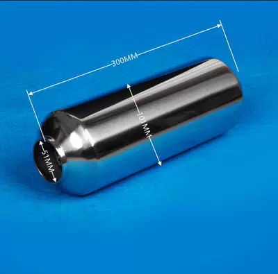 Exhaust Pipe with Spiral Mid-Section: Exhaust pipe - 03-1051c-51-interface-mesh-scroll-groove-extension