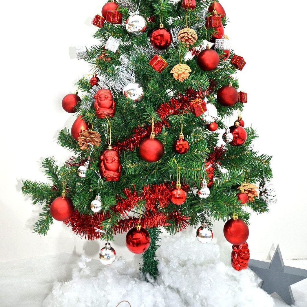 Nuevo conjunto transfronterizo de bolas de Navidad del sexo opuesto de lana pinos pentagramas decoración del árbol de Navidad decoración del árbol de Navidad