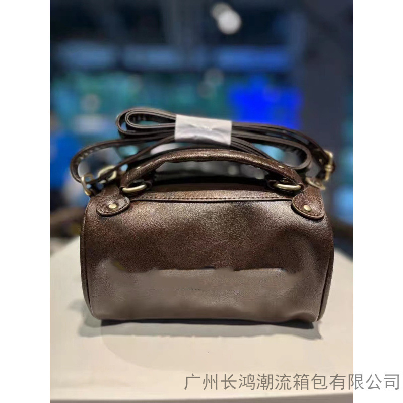 2024 New Model Adidas Originals Retro Pillow Bag Cylindrical Bag Single Shoulder Crossbody Handbag Small Bag Unisex Brown Black Bag