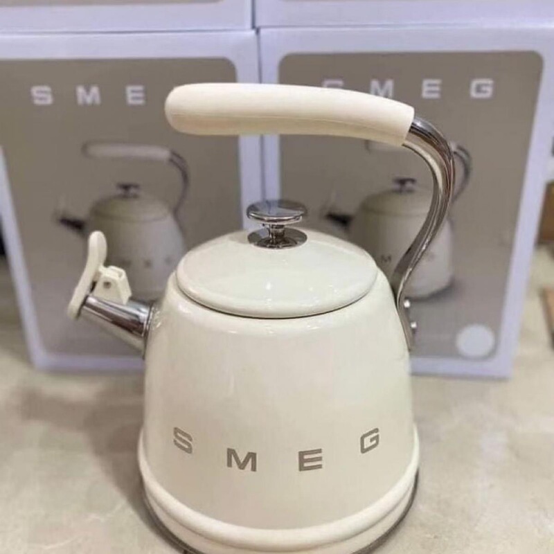 SMEG レトロホイッスルケトル ステンレスケトル 電磁調理器 明火 2.3Lケトル|undefined