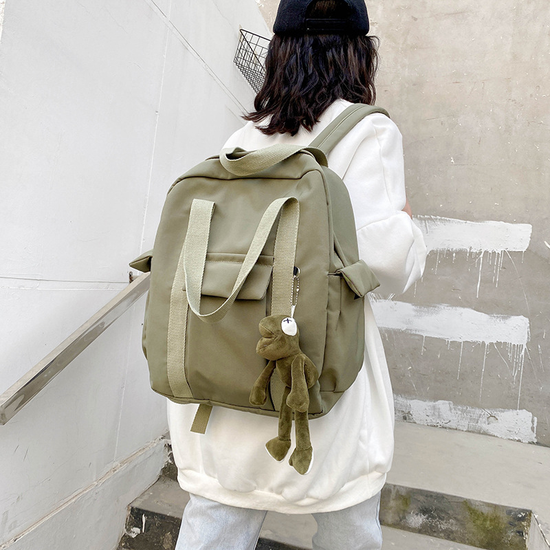 Mochila de mujer nueva mochila portátil multifuncional de gran capacidad estilo coreano de moda simple campus estudiante de secundaria espalda