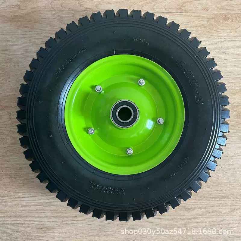 青岛厂家直销橡胶充气轮4.00-.8工具车小型机械轮胎
