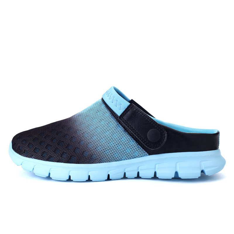  Herren-Sommer-Clogs, atmungsaktive Sandalen, Hausschuhe, Outdoor-Strandsandalen, Netz-Hausschuhe_voghion.com