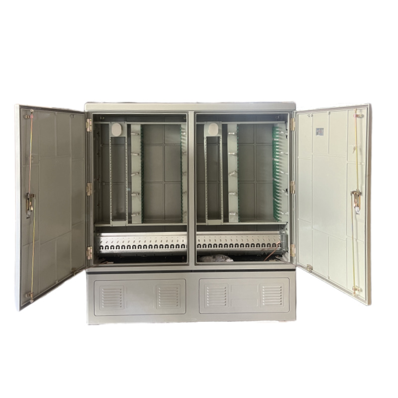 576芯插片式光交箱576芯三合一左右开门光缆交接箱户外通信光交箱