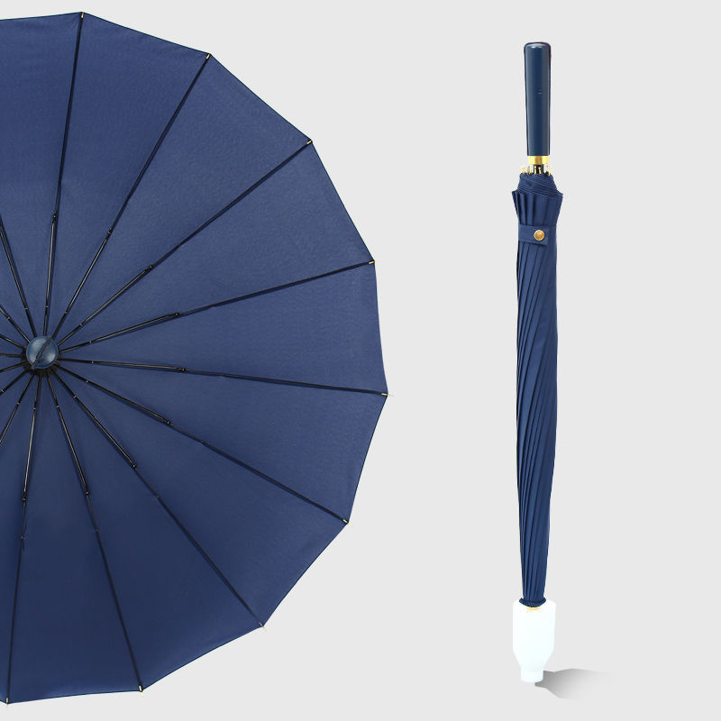 [컬러 매칭 스트레이트 핸들] 16본 방수 케이스 - 네이비 블루 오토매틱