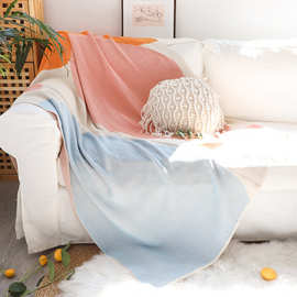 北欧ins风棉质高端轻奢空调毯毛毯沙发盖毯办公室午睡毯酒店毯子
