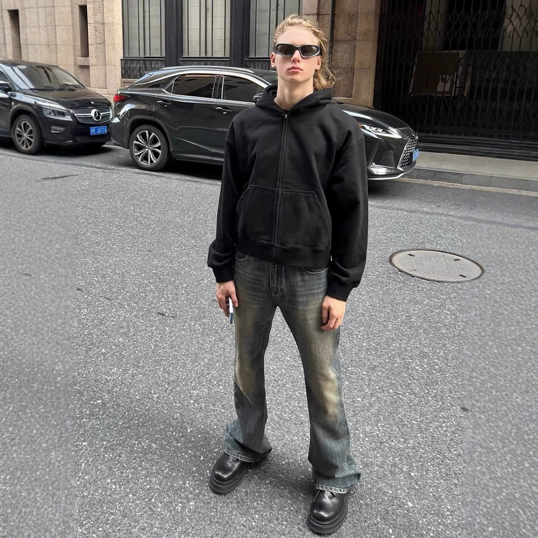 Гонконгский стиль модный мужской летний новый 2024 персонализированные джинсы