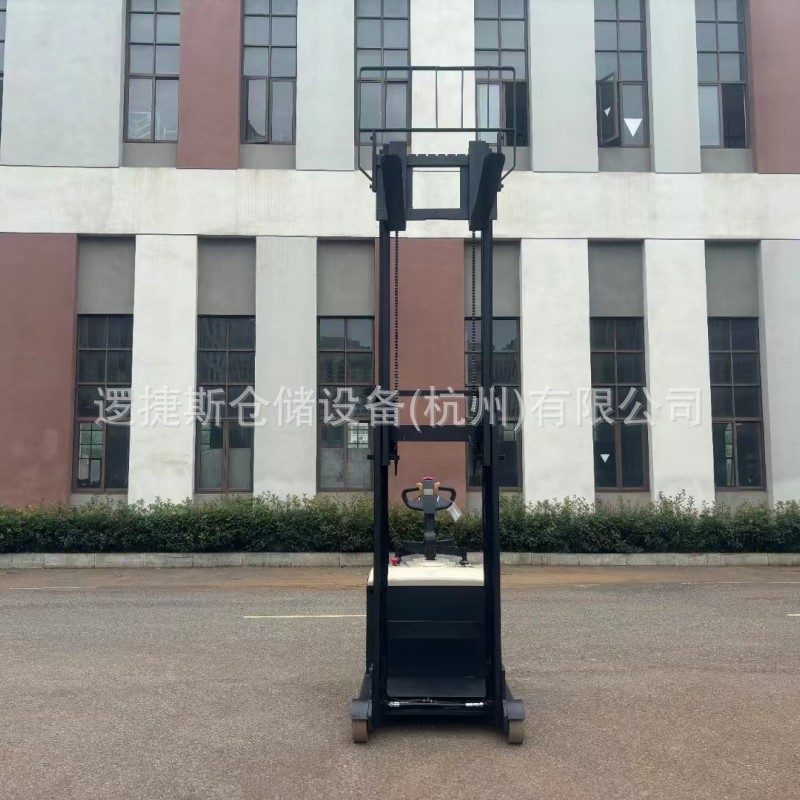 电动平衡重式叉车站驾式堆垛车升降叉车升高装卸铲车无支腿托盘车