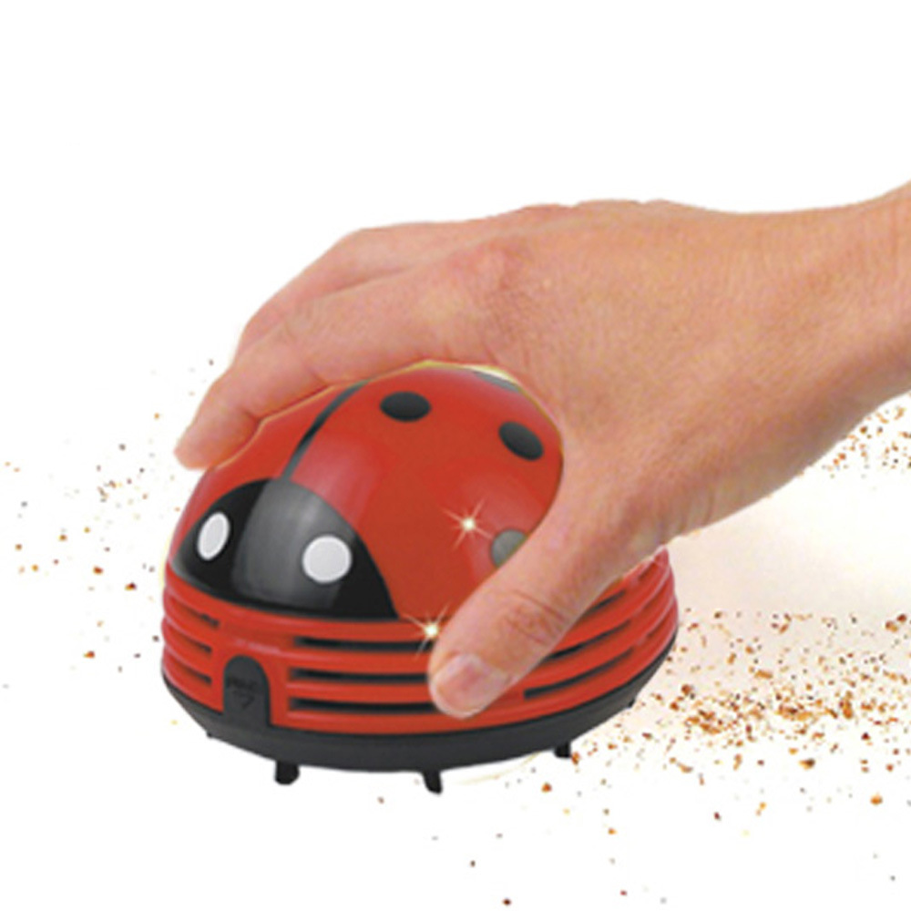 Cute Styling Mini Desktop Beetle Vacuum Cleaner Mini Keyboard Desktop Cleaner Ladybug Duster