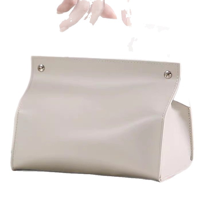 Cross-Border Tissue Box Ins Style Living Room Instrument Nordic Home Coffee Table Bedroom Car Desktop Leather Tissue Box