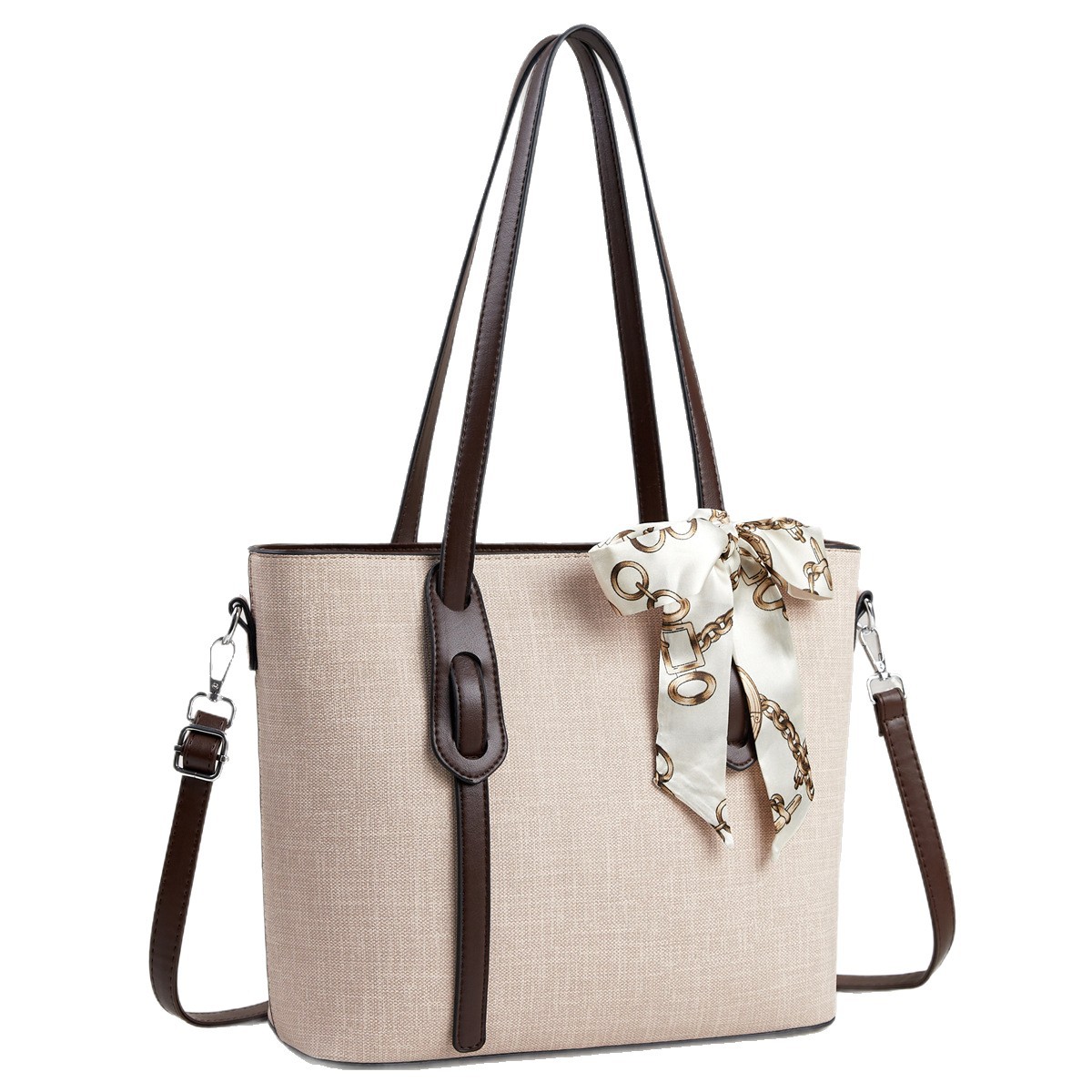 Buñuelo de seda decorado bolso de hombro de gran capacidad, bolso de mano, bolso de mano, bolso de mochila de moda casual, bolso de tote