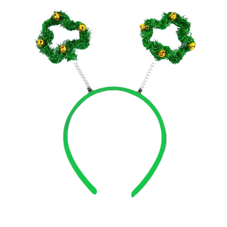 Cruzar la frontera nuevo Festival irlandés trébol diadema cabeza hebilla decoración del partido Día de San Patricio Topper diadema