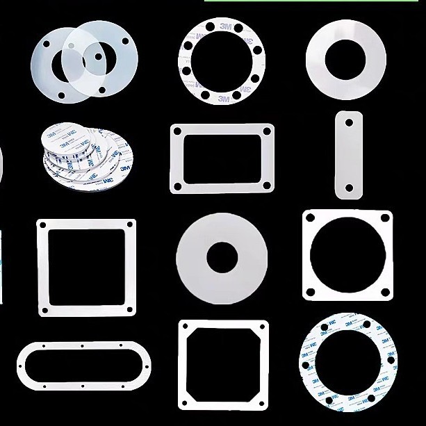 硅胶板耐高温胶条3m自粘发泡硅胶平垫片橡胶防水密封件圈加工防漏