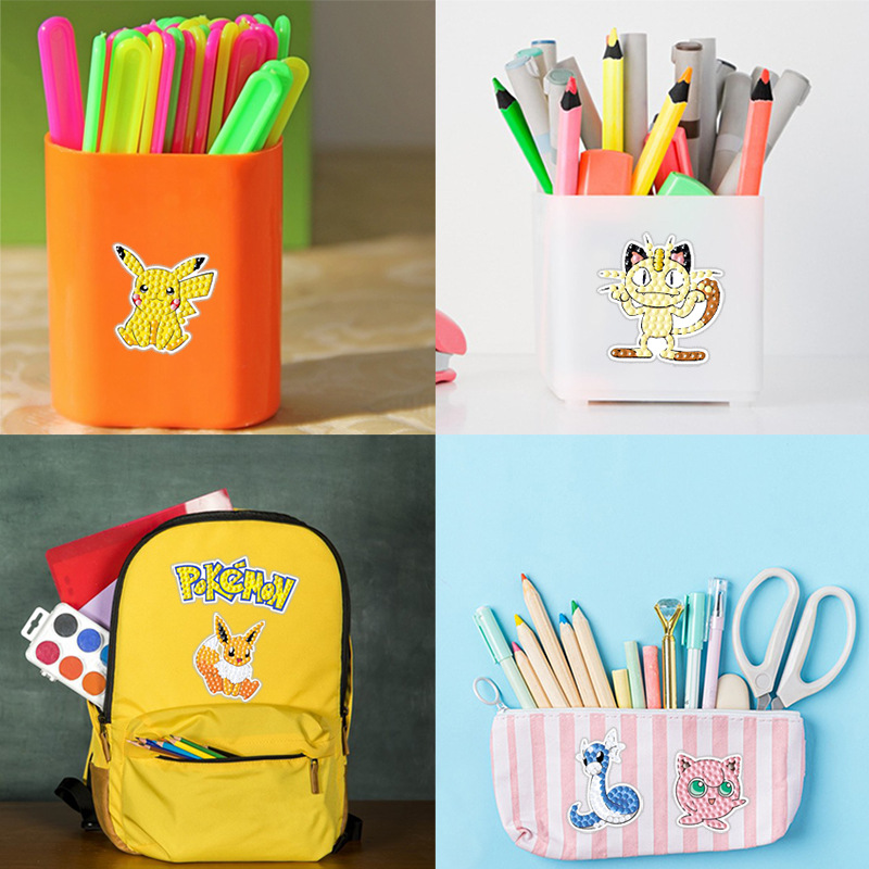 Mejor venta Elf magia bebé diamante pintura pegatinas gratis DIY pintura pegatinas de pared pegatinas de los niños pegatinas hechas a mano diamante redondo