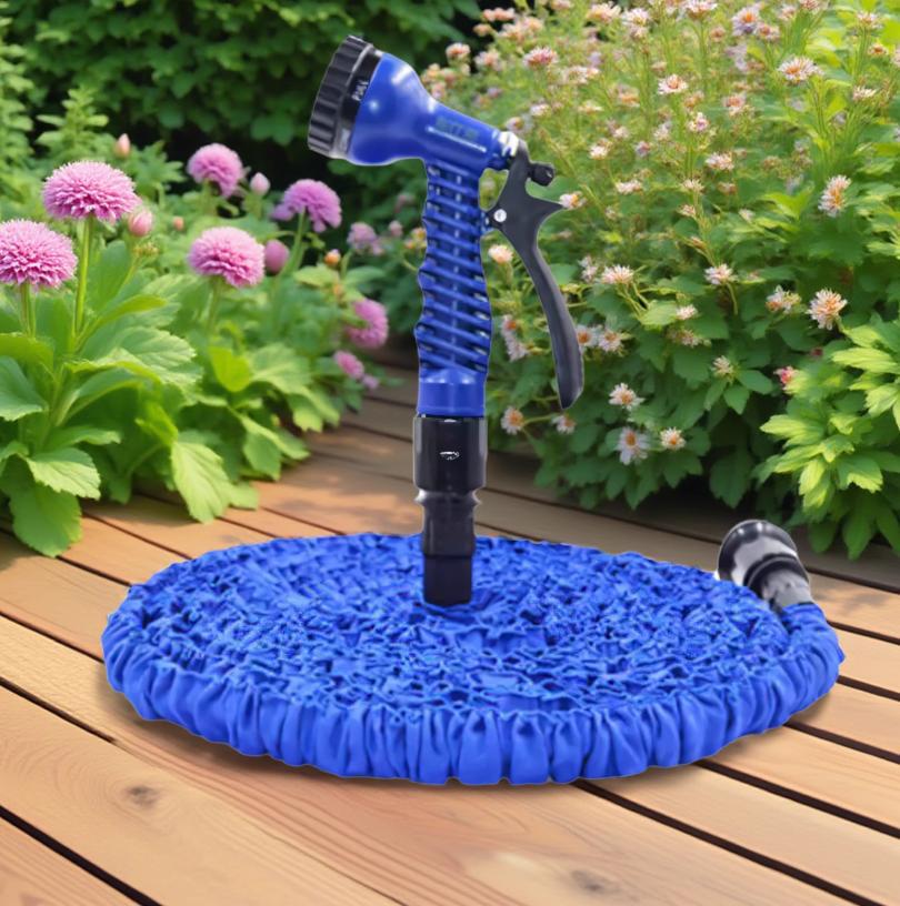 工厂直销高压洗车水枪  3倍伸缩花园水管 高压喷枪汽车套装