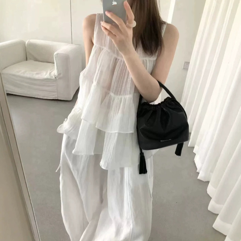 Trendy Item 3760 Versatile Multi-Layered Lace Sleeveless Babydoll Blouse Length 63 - Only for Distributors, No Returns or Exchanges Trendy Item 3760 Versatile Multi-Layered Lace Sleeveless Babydoll Blouse Length 63 - Only for Distributors, No Returns or Exchanges