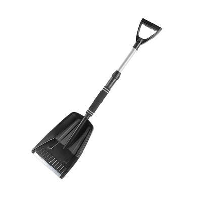 Car snow shovel winter car retractable snow shovel shovel detachable defrost snow removal cleaning tool car snow shovel (Car cleaning tools) - black-pe-bag