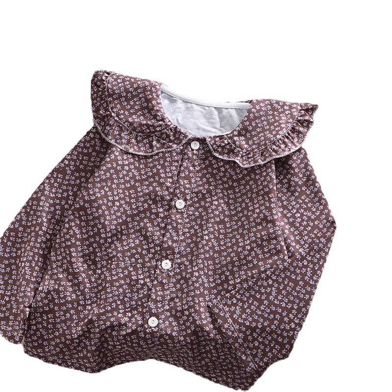 Camisas de niñas 2025, nuevas camisas coreanas de estilo extranjero, ropa de otoño para bebés, mangas largas, ropa de princesa de chicas de polo delgada