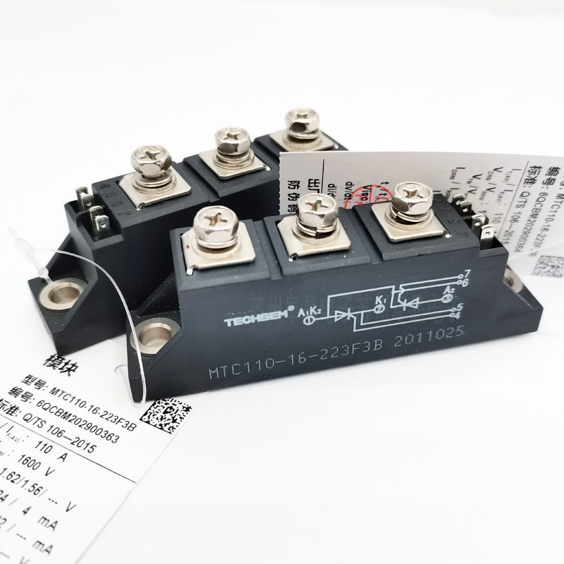 MTC110-16-223F3台基可控硅模块MTC110A1600VMTC110-12 MTC110-14