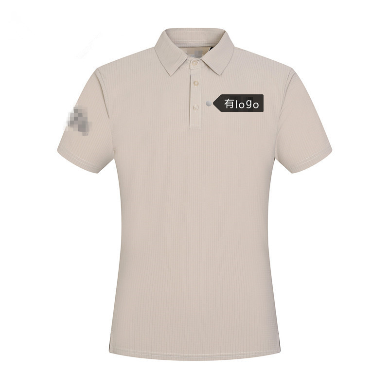 Brand Golf Clothing Men's Short-Sleeved Sports Sweat-Absorbent T-Shirt Elastic Quick-Drying Jersey Summer Lapel Golf Clothes