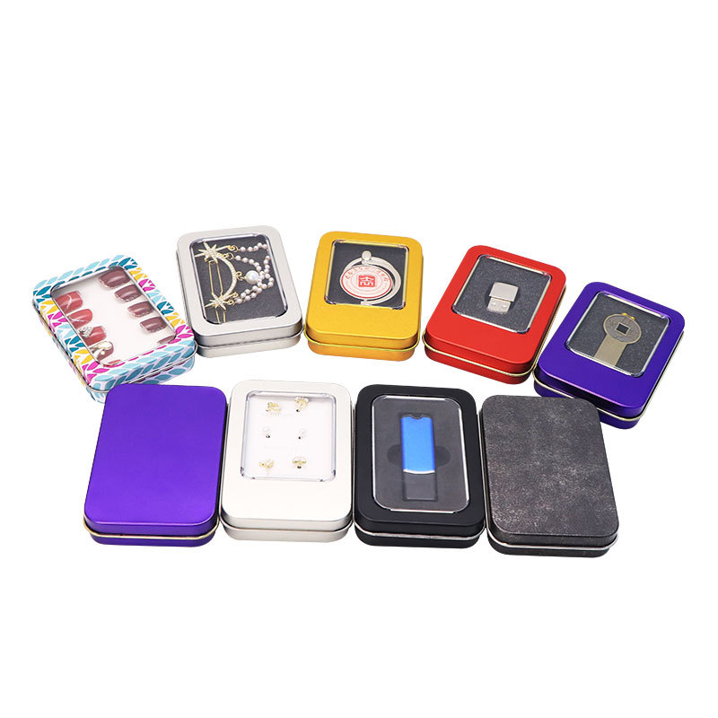 Cross-border wholesale square u disk small iron boxpackaging