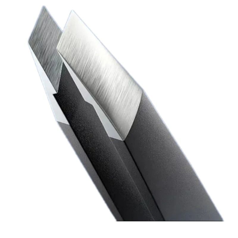 Clip de cejas de alta precisión, clip de cejas de corte ultra delgado para extraer barbas de cabello blanco, artefactos mágicos de sudor, boca plana, boca inclinada, pinzas de cabeza negra.