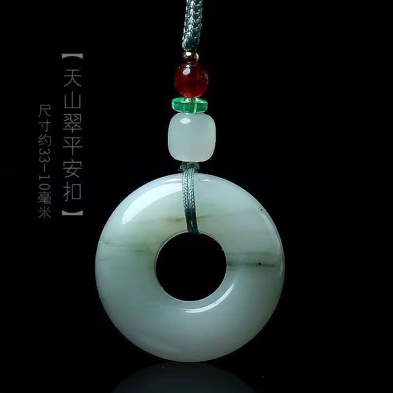 天山翡翠ペンダント安全プレート天然新疆ゴールデンシルク翡翠安全バックルパンプレート翡翠ペンダント卸売|undefined