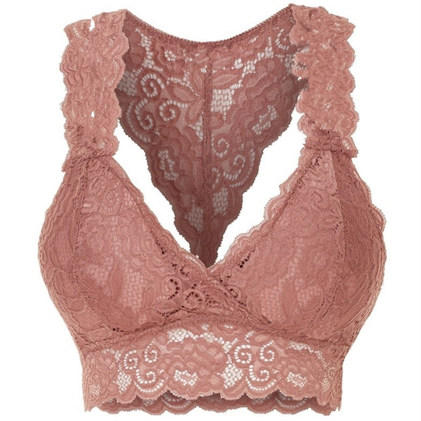 Europa y América transfronteriza nueva sexy de tres puntos en forma de melocotón sexy sujetador hueco de encaje completo multi-color multi-tamaño de la ropa interior