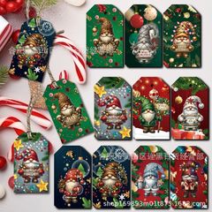 50 個のカラフルなノーム クリスマス ギフト タグ ハンギング タグ