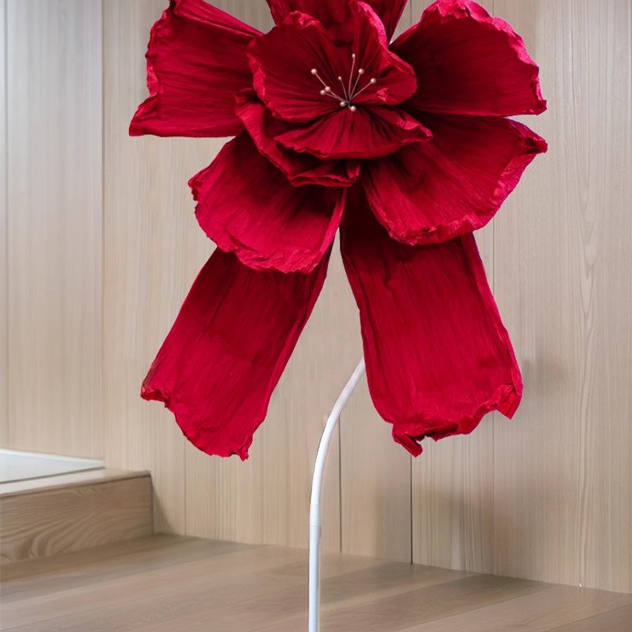 *버건디 특대 종이 연*