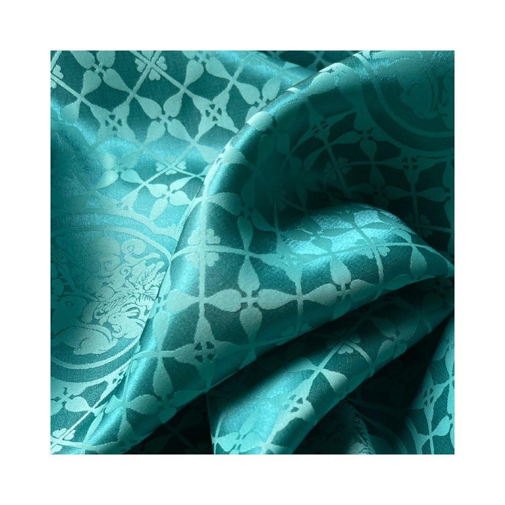 Estrella con el mismo estilo Moon Palace Rabbit Estilo nacional jacquard tela de seda cheongsam chaqueta tela brocado estilo étnico