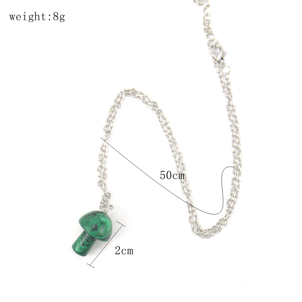Simple Style Mushroom Crystal Handmade Pendant Necklace 1 Piece