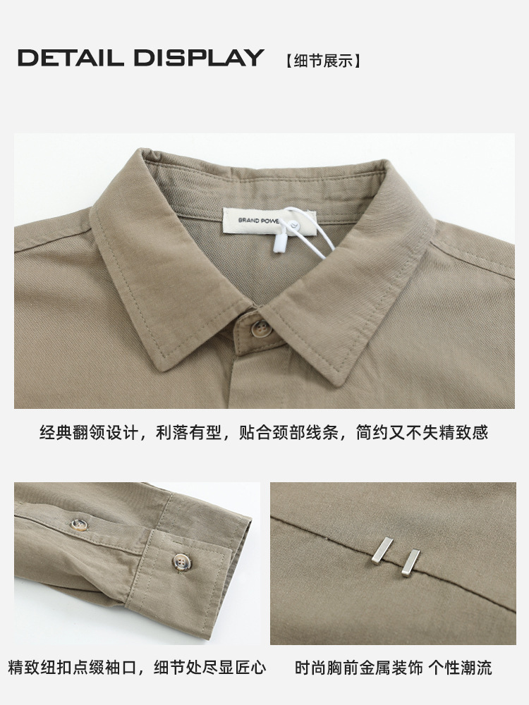 Camisas de algodón para hombres, camisas de algodón para hombres, mangas largas, casuales, versátiles, camisas de algodón para hombres, camisas de algodón para hombres