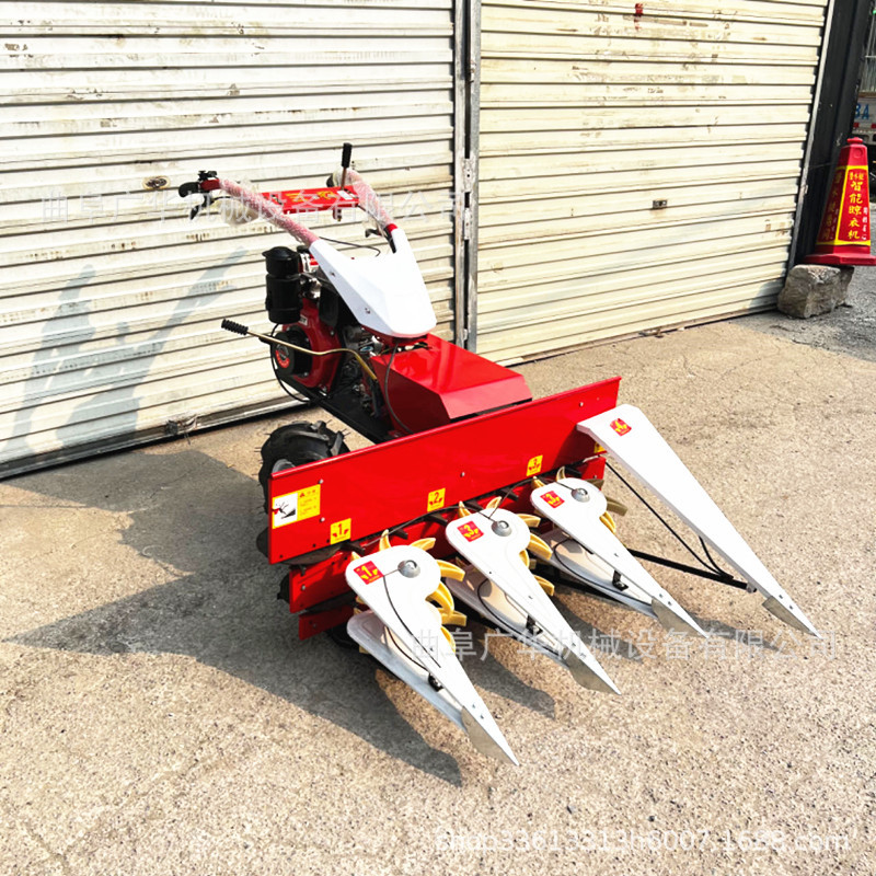 农用辣椒收割机 自走式柴油割晒机 1米宽牧草割倒机