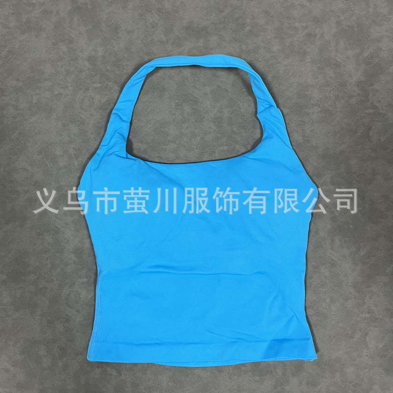 Transfronterizos Europa y América DF mujeres sin pantalones cuello largo chaleco de acondicionamiento físico hermosa espalda cuerpo de forma anti-descalzo mujeres