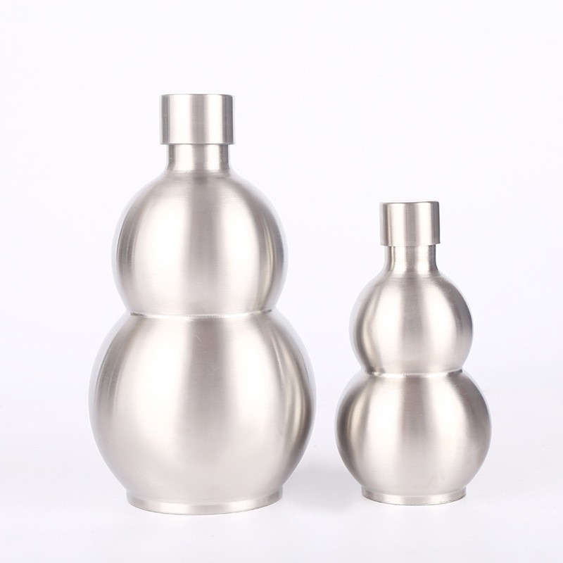 Creative gourd-shaped gift cup, cross-border single-wall 304 stainless steel gourd cup, portable travel mug, fashion