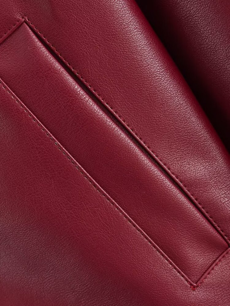 Roupas femininas temperamento moda personalidade internet celebridade estilo jaqueta de couro de duas cores_voghion.com