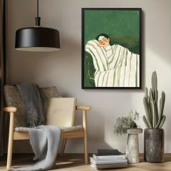 Xiyin AliExpress TEMU フレームレスキャンバス絵画壁掛け絵画装飾絵画リビングルームヒーリングキャラクター壁画