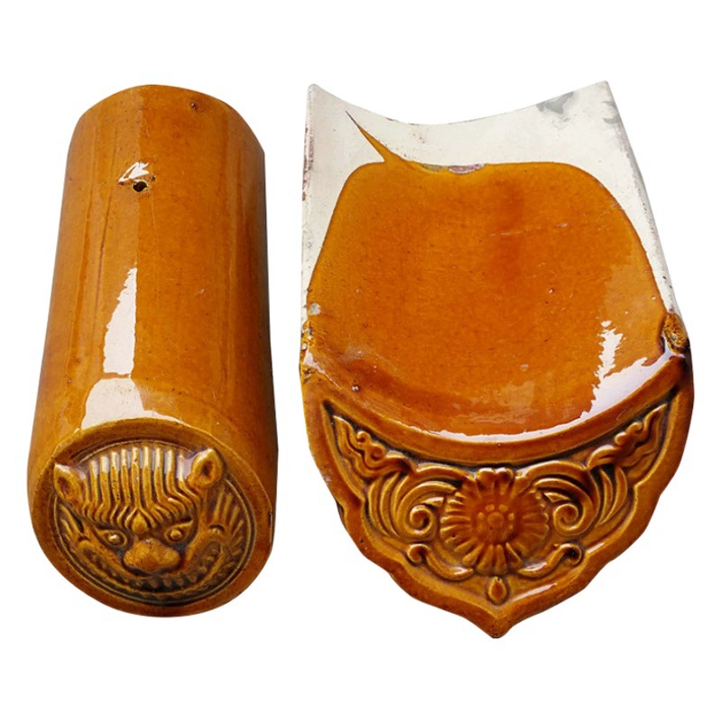 Античная глазурованная плитка Древняя архитектура крыши Красочная глазурованная плитка Сад Древняя архитектура Глазурованная плитка крыши с глазурованной плиткой