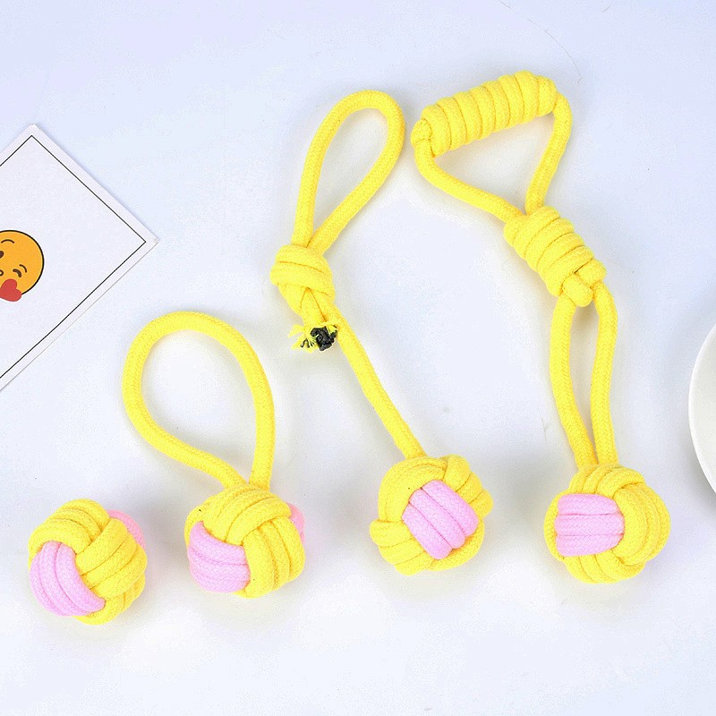 Amazon se especializa en juegos de juguetes para mascotas, cuerda de algodón Macron, molares, juguetes para perros resistentes a morder, bolas de juguetes para mascotas al por mayor